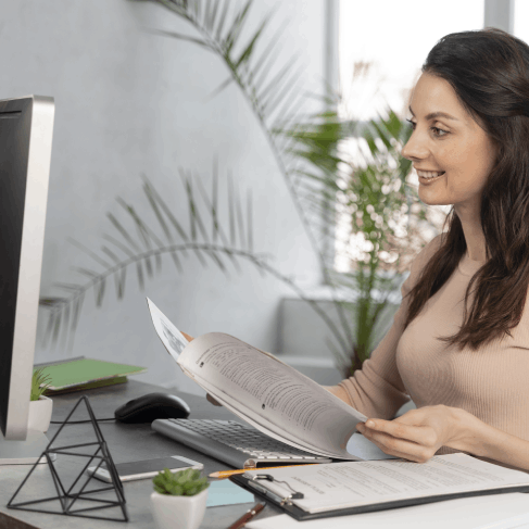 A client utilizing certified translation services for personal Legal Documents in Florida, ensuring USCIS acceptance.