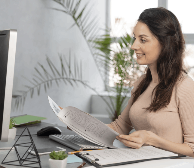 Client utilizing professional Spanish document translation in Florida, ensuring accurate translations for USCIS processes.